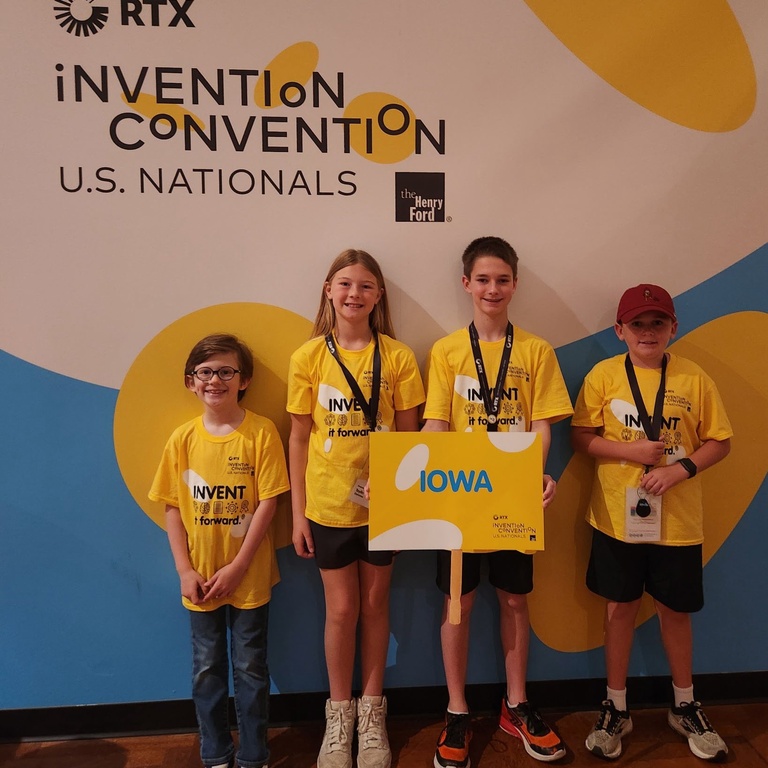 4 Iowa inventors at Invention Convention U.S. Nationals 2025