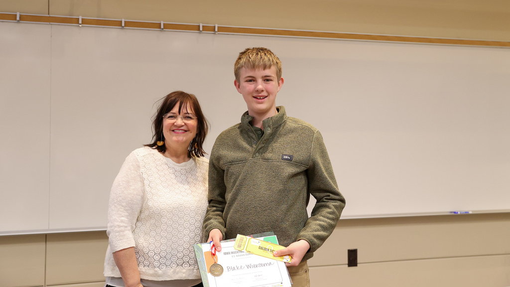 Blake Wiersema accepting his invitation to nationals