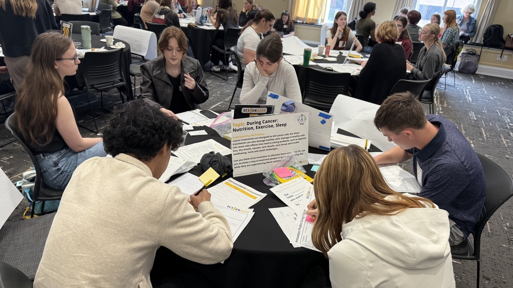 Student working at DesignDash: Specialty Program for Holden Comprehensive Cancer Center on April 17, 2026